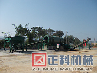 大型洗石机现场
